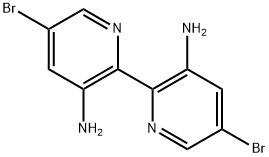 5,5'-dibromo-[2,2'-bipyridine]-3,3'-diamine 化学構造式