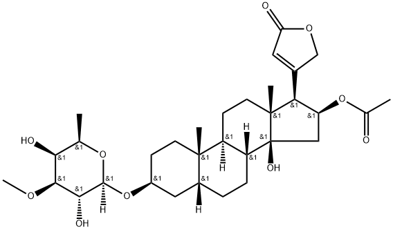 夹竹桃它罗苷, 465-13-4, 结构式