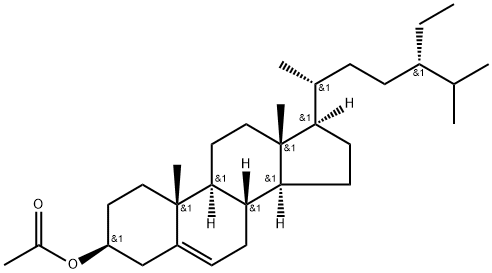 Stigmast-5-en-3-ol, 3-acetate, (3β,24S)- Struktur