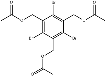 (2,4,6-TRIBROMOBENZENE-1,3,5-TRIYL)TRIS(METHYLENE) TRIACETATE,467420-07-1,结构式