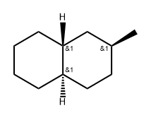 rel-(4aα*,8aβ*)-2β*-メチルデカヒドロナフタレン 化学構造式