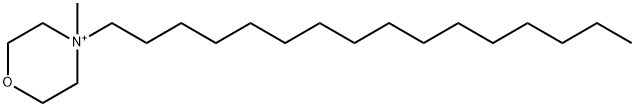 Morpholinium, 4-hexadecyl-4-methyl- Structure