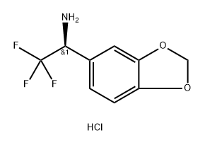 (S)-1-BENZO[1,3]DIOXOL-5-YL-2,2,2-TRIFLUORO-ETHYLAMINE, HCL SALT Structure