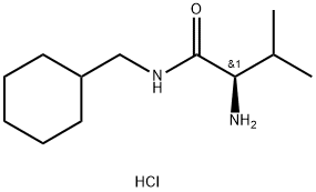 (R)-2-amino-N-(cyclohexylmethyl)-3-methylbutanamide hydrochloride Structure