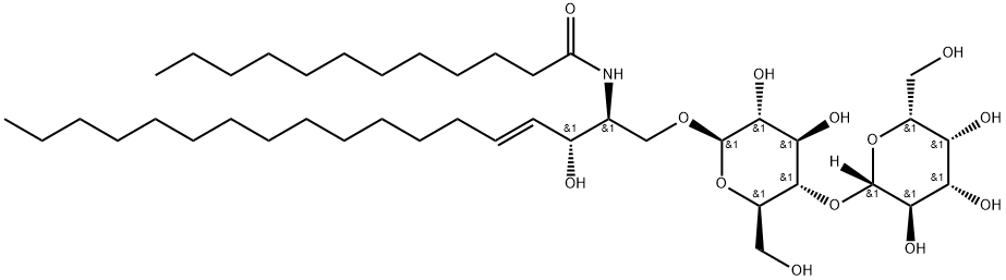 D-lactosyl--1,1' N-lauroyl-D-erythro-sphingosine 化学構造式