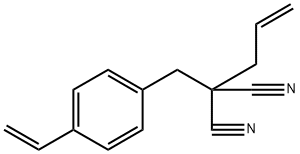 2-[(4-Ethenylphenyl)methyl]-2-(2-propen-1-yl)propanedinitrile Structure