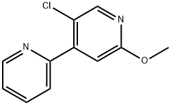 5'-Chloro-2'-methoxy-2,4'-bipyridine 结构式