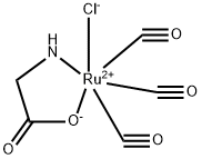 (OC-6-44)-Tricarbonylchloro(glycinato)ruthenium 化学構造式