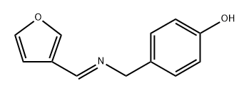 4-[[(3-Furanylmethylene)amino]methyl]phenol Structure