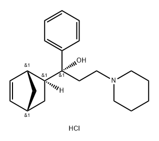 biperiden hydrochloride 化学構造式