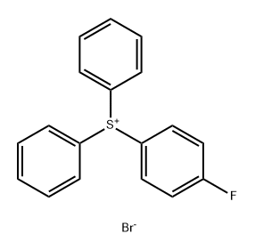 (4-氟苯基)二苯基溴化硫鎓盐,475598-78-8,结构式