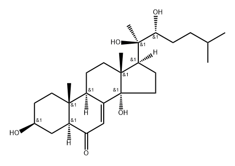 露水草甾酮A, 476645-89-3, 结构式