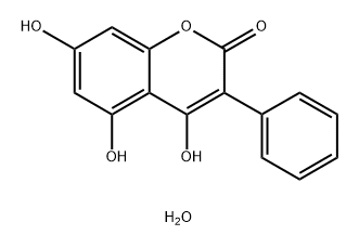 4,5,7-TRIHYDROXY-3-PHENYLCOUMARIN HYDRA& Structure