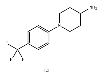 1-(4-(Trifluoromethyl)phenyl)piperidin-4-amine hydrochloride Struktur