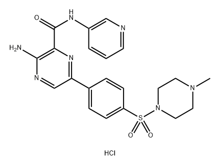 AZD 2858 hydrochloride 结构式