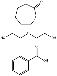 2-Oxepanone homopolymer, ester with 2,2'-oxybis[ethanol] (2:1), dibenzoate Struktur