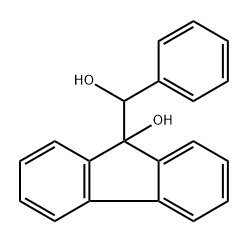 9H-Fluorene-9-methanol, 9-hydroxy-α-phenyl- Structure