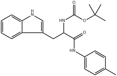 Carbamic acid, [1-(1H-indol-3-ylmethyl)-2-[(4-methylphenyl)amino]-2-oxoethyl]-, 1,1-dimethylethyl ester (9CI)|
