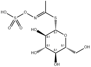 (2R,3R,4S,5R,6S)-3,4,5-trihydroxy-2-(hydroxymethyl)-6-(C-methyl-N-sulf onatooxy-carbonimidoyl)sulfanyl-oxane|