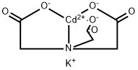 potassium [N,N-bis(carboxymethyl)glycinato(3-)-N,O,O',O'']cadmate(1-) Structure