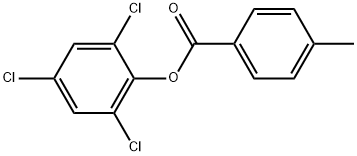 Benzoic acid, 4-methyl-, 2,4,6-trichlorophenyl ester Structure