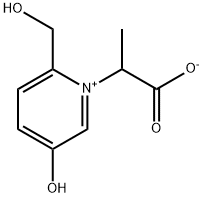 Pyridinium, 1-(1-carboxyethyl)-5-hydroxy-2-(hydroxymethyl)-, inner salt Structure