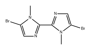 5,5'-Dibromo-N,N'-dimethyl-2,2'-biimidazole Struktur
