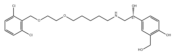 Vilanterol Impurity 3 Triphenylacetate 化学構造式