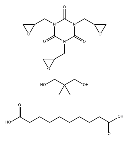 Decanedioic acid, polymer with 2,2-dimethyl-1,3-propanediol and 1,3,5-tris(oxiranylmethyl)-1,3,5-triazine-2,4,6(1H,3H,5H)-trione Structure