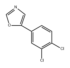 5-(3,4-Dichlorophenyl)oxazole 结构式