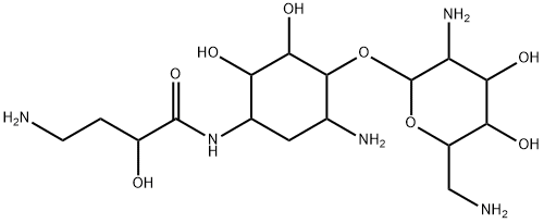 N-[(S)-4-Amino-2-hydroxybutyryl]-2-deoxy-4-O-(2,6-diamino-2,6-dideoxy-α-D-glucopyranosyl)-D-streptamine|化合物 T30626