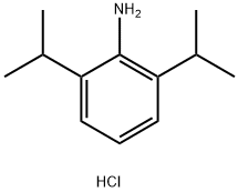2,6-Diisopropylaniline hydrochloride 化学構造式