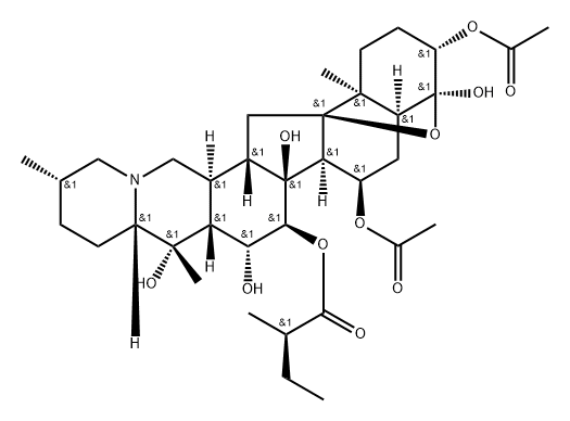 4α,9-Epoxycevane-3β,4,7α,14,15α,16β,20-heptol 3,7-diacetate 15-[(R)-2-methylbutanoate]|