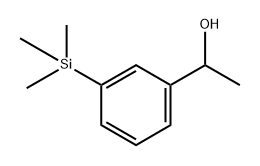 1-(3-(trimethylsilyl)phenyl)ethanol Structure