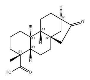 17-Norkauran-18-oic acid, 16-oxo-, (±)- (8CI),5095-30-7,结构式