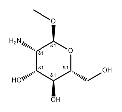 Methyl 2-amino-2-deoxy-a-D-mannopyranoside 化学構造式
