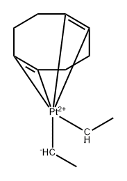 Platinum, [(1,2,5,6-η)-1,5-cyclooctadiene]diethyl- Structure