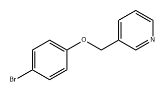 Pyridine, 3-[(4-bromophenoxy)methyl]- Structure