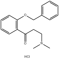 1-[2-(苄氧基)苯基]-3-(二甲氨基)-1-丙酮盐酸盐 结构式