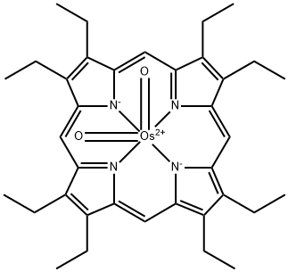 (2,3,7,8,12,13,17,18-octaethylporphinato)dioxoosmium(VI) Struktur