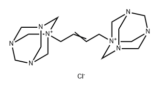 1,1'-(but-2-en-1,4-diyl)bis[3,5,7-triaza-1-azoniatricyclo[3.3.1.13,7]decane] dichloride Structure