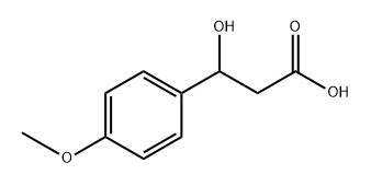 Benzenepropanoic acid, β-hydroxy-4-methoxy- Struktur