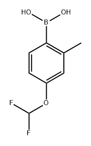 (4-(Difluoromethoxy)-2-methylphenyl)boronic acid Struktur