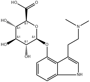 Psilocin O-Glucuronide Structure