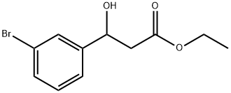 Benzenepropanoic acid, 3-bromo-β-hydroxy-, ethyl ester Structure