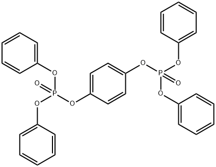 Phosphoric acid,esters,1,4-phenylene tetraphenyl ester 
, 51732-57-1, 结构式