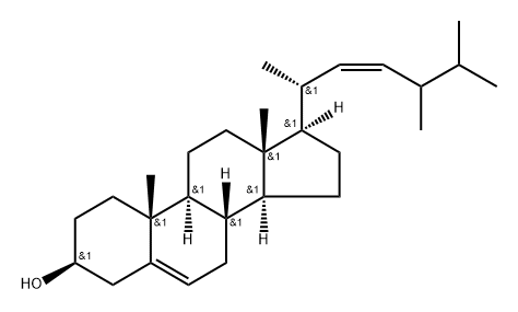 (24xi)-ergosta-5,22(Z)-dien-3beta-ol Struktur