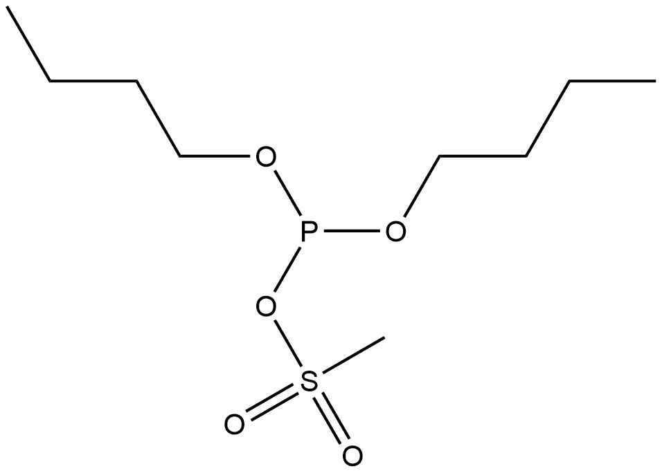 Methanesulfonic acid, anhydride with dibutyl hydrogen phosphite (9CI) Struktur