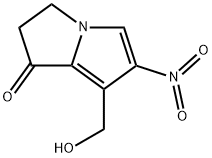 2,3-Dihydro-7-(hydroxymethyl)-6-nitro-1H-pyrrolizin-1-one Struktur