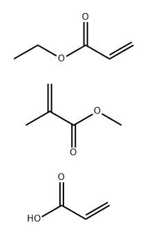 Methyl 2-methyl-2-propenoate polymer with ethyl 2-propenoate and 2-propenoic acid, ammonium salt Structure